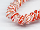 TOKO-BEADS | TOKO-BEADS |AG044-05N リング型とんぼ玉（連） 7~9mm | TOKO-BEADS |AG044-05N Glass bead (strand) 7~9mm Asian bead & African bead  Handmade,Lampeork,bead,asia,india,ethnic,parts,accessory,beads とんぼ玉,ビーズ,トンボ玉,アジア,インド,エスニック,手作り,パーツ,アクセサリー