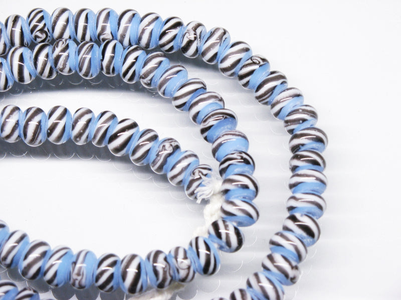 TOKO-BEADS AG044N-08 Glass bead (strand) 8~9mm AG044N-08 リング型とんぼ玉（連） 8~9mm Asian bead & African bead  Handmade,Lampeork,bead,asia,india,ethnic,parts,accessory,beads とんぼ玉,ビーズ,トンボ玉,アジア,インド,エスニック,手作り,パーツ,アクセサリー