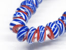 TOKO-BEADS | TOKO-BEADS |AG044-10N リング型とんぼ玉（連） 7.5~8.5mm | TOKO-BEADS |AG044-10N Glass bead (strand) 7.5~8.5mm Asian bead & African bead  Handmade,Lampeork,bead,asia,india,ethnic,parts,accessory,beads とんぼ玉,ビーズ,トンボ玉,アジア,インド,エスニック,手作り,パーツ,アクセサリー