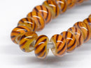 TOKO-BEADS | TOKO-BEADS |AG044-19N リング型とんぼ玉（連） 8.5mm | TOKO-BEADS |AG044-19N Glass bead (strand) 8.5mm Asian bead & African bead  Handmade,Lampeork,bead,asia,india,ethnic,parts,accessory,beads とんぼ玉,ビーズ,トンボ玉,アジア,インド,エスニック,手作り,パーツ,アクセサリー
