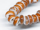 TOKO-BEADS | TOKO-BEADS |AG044-21N リング型とんぼ玉（連） 7.5mm | TOKO-BEADS |AG044-21N Glass bead (strand) 7.5mm Asian bead & African bead  Handmade,Lampeork,bead,asia,india,ethnic,parts,accessory,beads とんぼ玉,ビーズ,トンボ玉,アジア,インド,エスニック,手作り,パーツ,アクセサリー