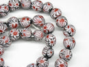 TOKO-BEADS AG045N-02 Glass bead (strand) 9.5~10.5mm AG045N-02 とんぼ玉（連） 9.5~10.5mm Asian bead & African bead  Handmade,Lampeork,bead,asia,india,ethnic,parts,accessory,beads とんぼ玉,ビーズ,トンボ玉,アジア,インド,エスニック,手作り,パーツ,アクセサリー