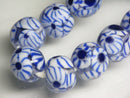 TOKO-BEADS AG045-09N Glass bead (strand) 11~12mm AG045-09N とんぼ玉（連） 11~12mm Asian bead & African bead  Handmade,Lampeork,bead,asia,india,ethnic,parts,accessory,beads とんぼ玉,ビーズ,トンボ玉,アジア,インド,エスニック,手作り,パーツ,アクセサリー