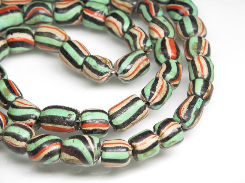 TOKO-BEADS AG047-79N Old Candy Glass bead (strand) 8~9.5mm AG047-79N オールドキャンディビーズ（連） 8~9.5mm Asian bead & African bead  Handmade,Lampeork,bead,asia,india,ethnic,parts,accessory,beads とんぼ玉,ビーズ,トンボ玉,アジア,インド,エスニック,手作り,パーツ,アクセサリー