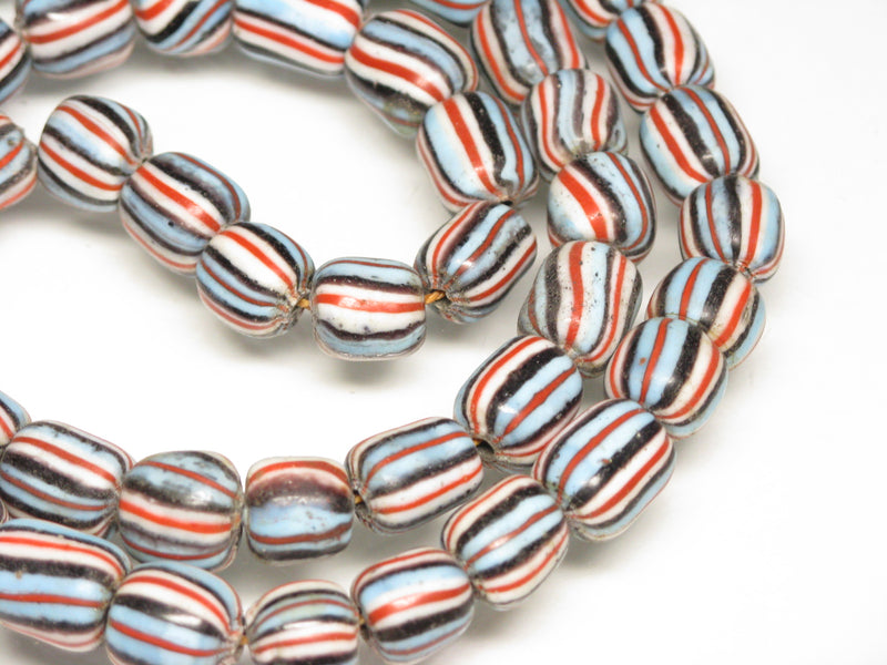 TOKO-BEADS AG047-80N Old Candy Glass bead (strand) 8~9.5mm AG047-80N オールドキャンディビーズ（連） 8~9.5mm Asian bead & African bead  Handmade,Lampeork,bead,asia,india,ethnic,parts,accessory,beads とんぼ玉,ビーズ,トンボ玉,アジア,インド,エスニック,手作り,パーツ,アクセサリー