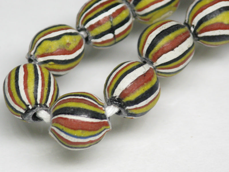 TOKO-BEADS AG047-84N Old Candy Glass bead (strand) 8~9mm AG047-84N オールドキャンディビーズ（連） 8~9mm Asian bead & African bead  Handmade,Lampeork,bead,asia,india,ethnic,parts,accessory,beads とんぼ玉,ビーズ,トンボ玉,アジア,インド,エスニック,手作り,パーツ,アクセサリー