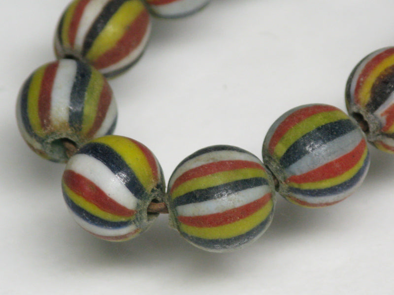 TOKO-BEADS AG047-85N Old Candy Glass bead (strand) 7~8mm AG047-85N オールドキャンディビーズ（連） 7~8mm Asian bead & African bead  Handmade,Lampeork,bead,asia,india,ethnic,parts,accessory,beads とんぼ玉,ビーズ,トンボ玉,アジア,インド,エスニック,手作り,パーツ,アクセサリー