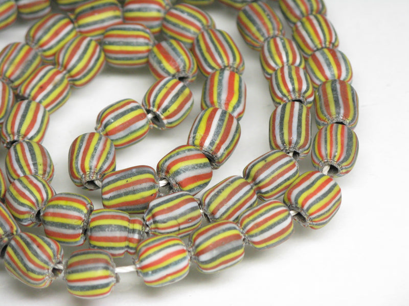 TOKO-BEADS AG047-86N Old Candy Glass bead (strand) 7~8mm AG047-86N オールドキャンディビーズ（連） 7~8mm Asian bead & African bead  Handmade,Lampeork,bead,asia,india,ethnic,parts,accessory,beads とんぼ玉,ビーズ,トンボ玉,アジア,インド,エスニック,手作り,パーツ,アクセサリー