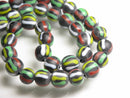 TOKO-BEADS AG047-69N Old Candy Glass bead (strand) 9.5~10mm AG047-69N オールドキャンディビーズ（連） 9.5~10mm Asian bead & African bead  Handmade,Lampeork,bead,asia,india,ethnic,parts,accessory,beads とんぼ玉,ビーズ,トンボ玉,アジア,インド,エスニック,手作り,パーツ,アクセサリー