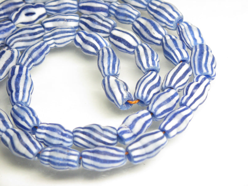 TOKO-BEADS AG047-73N Old Candy Glass bead (strand only) 7~8mm AG047-73N オールドキャンディビーズ（連のみ） 7~8mm Asian bead & African bead  Handmade,Lampeork,bead,asia,india,ethnic,parts,accessory,beads とんぼ玉,ビーズ,トンボ玉,アジア,インド,エスニック,手作り,パーツ,アクセサリー