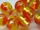 TOKO-BEADS | TOKO-BEADS |AG048-02P シルバーフォイルビーズ（10個パック） 12mm | TOKO-BEADS |AG048-02P Silver Foil Glass bead (10pcs) 12mm Asian bead & African bead  Handmade,Lampeork,bead,asia,india,ethnic,parts,accessory,beads とんぼ玉,ビーズ,トンボ玉,アジア,インド,エスニック,手作り,パーツ,アクセサリー