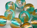 TOKO-BEADS | TOKO-BEADS |AG048-07P シルバーフォイルビーズ（10個パック） 12mm | TOKO-BEADS |AG048-07P Silver Foil Glass bead (10pcs) 12mm Asian bead & African bead  Handmade,Lampeork,bead,asia,india,ethnic,parts,accessory,beads とんぼ玉,ビーズ,トンボ玉,アジア,インド,エスニック,手作り,パーツ,アクセサリー