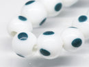 TOKO-BEADS AG050-03N Glass bead (strand) 8.5~9.5mm AG050-03N スポット柄とんぼ玉（連） 8.5~9.5mm Asian bead & African bead  Handmade,Lampeork,bead,asia,india,ethnic,parts,accessory,beads とんぼ玉,ビーズ,トンボ玉,アジア,インド,エスニック,手作り,パーツ,アクセサリー