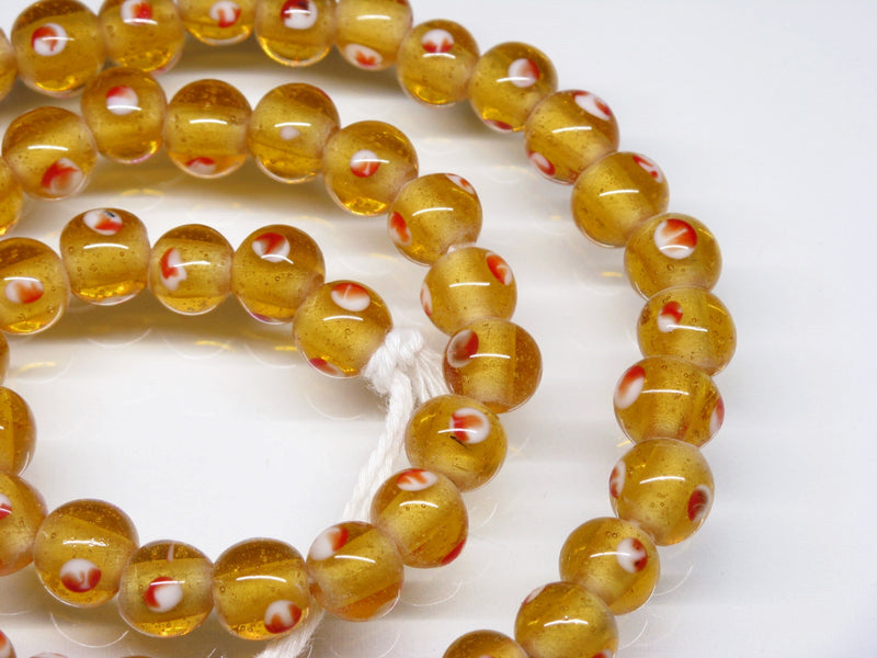 TOKO-BEADS AG050N-05 Glass bead (strand) 8.5~9.5mm AG050N-05 とんぼ玉（連） 8.5~9.5mm Asian bead & African bead  Handmade,Lampeork,bead,asia,india,ethnic,parts,accessory,beads とんぼ玉,ビーズ,トンボ玉,アジア,インド,エスニック,手作り,パーツ,アクセサリー