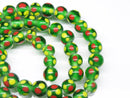 TOKO-BEADS AG050N-17 Glass bead (strand) 9~10mm AG050N-17 とんぼ玉（連） 9~10mm Asian bead & African bead  Handmade,Lampeork,bead,asia,india,ethnic,parts,accessory,beads とんぼ玉,ビーズ,トンボ玉,アジア,インド,エスニック,手作り,パーツ,アクセサリー
