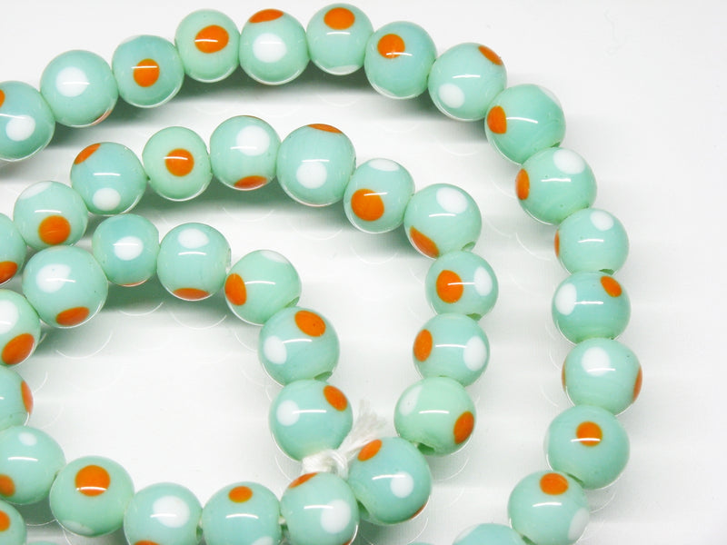 TOKO-BEADS AG050N-18 Glass bead (strand) 8.5~9.5mm AG050N-18 とんぼ玉（連） 8.5~9.5mm Asian bead & African bead  Handmade,Lampeork,bead,asia,india,ethnic,parts,accessory,beads とんぼ玉,ビーズ,トンボ玉,アジア,インド,エスニック,手作り,パーツ,アクセサリー