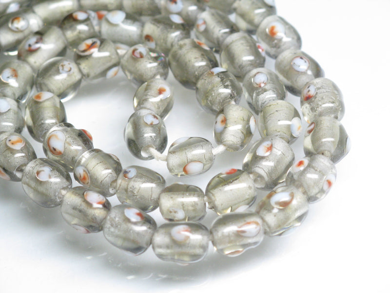 TOKO-BEADS AG050-26N Glass bead (strand) 6.5~7mm AG050-26N とんぼ玉（連） 6.5~7mm Asian bead & African bead  Handmade,Lampeork,bead,asia,india,ethnic,parts,accessory,beads とんぼ玉,ビーズ,トンボ玉,アジア,インド,エスニック,手作り,パーツ,アクセサリー