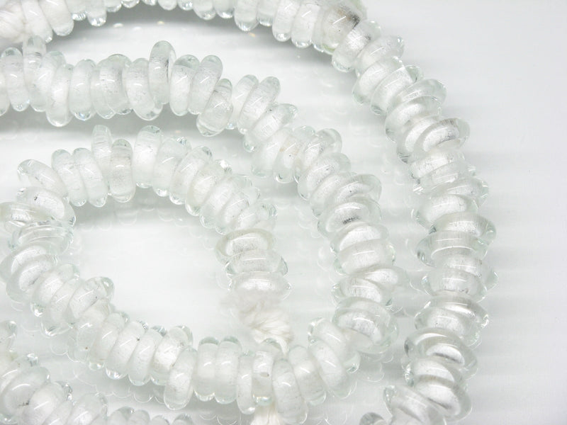 TOKO-BEADS AG051N-01 Glass bead (strand) 8~10mm AG051N-01 リング型ビーズ（連） 8~10mm Asian bead & African bead  Handmade,Lampeork,bead,asia,india,ethnic,parts,accessory,beads とんぼ玉,ビーズ,トンボ玉,アジア,インド,エスニック,手作り,パーツ,アクセサリー