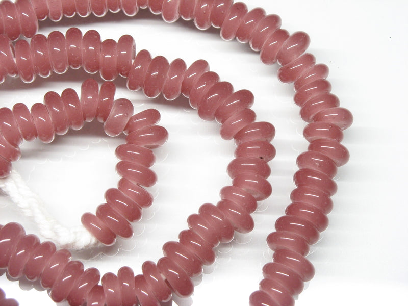 TOKO-BEADS AG051N-04 Glass bead (strand) 8~10mm AG051N-04 リング型ビーズ（連） 8~10mm Asian bead & African bead  Handmade,Lampeork,bead,asia,india,ethnic,parts,accessory,beads とんぼ玉,ビーズ,トンボ玉,アジア,インド,エスニック,手作り,パーツ,アクセサリー