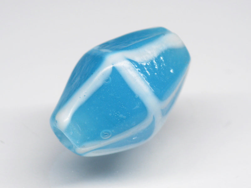 TOKO-BEADS AG052S-05 Glass bead 12~13mm AG052S-05 柄付ひし形とんぼ玉 12~13mm Asian bead & African bead  Handmade,Lampeork,bead,asia,india,ethnic,parts,accessory,beads とんぼ玉,ビーズ,トンボ玉,アジア,インド,エスニック,手作り,パーツ,アクセサリー