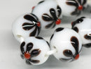 TOKO-BEADS AG058-01N Glass bead(Strand) 10mm AG058-01N フラワービーズ(連) 10mm Asian bead & African bead  Handmade,Lampeork,bead,asia,india,ethnic,parts,accessory,beads とんぼ玉,ビーズ,トンボ玉,アジア,インド,エスニック,手作り,パーツ,アクセサリー