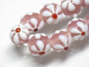 TOKO-BEADS AG058-05N Glass bead(Strand) 10mm AG058-05N フラワービーズ(連) 10mm Asian bead & African bead  Handmade,Lampeork,bead,asia,india,ethnic,parts,accessory,beads とんぼ玉,ビーズ,トンボ玉,アジア,インド,エスニック,手作り,パーツ,アクセサリー