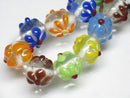TOKO-BEADS AG058-19N Glass bead(Strand) 10.5~11.5mm AG058-19N フラワービーズ(連) 10.5~11.5mm Asian bead & African bead  Handmade,Lampeork,bead,asia,india,ethnic,parts,accessory,beads とんぼ玉,ビーズ,トンボ玉,アジア,インド,エスニック,手作り,パーツ,アクセサリー