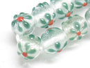 TOKO-BEADS AG058-28N Glass bead(Strand) 10~11mm AG058-28N フラワービーズ(連) 10~11mm Asian bead & African bead  Handmade,Lampeork,bead,asia,india,ethnic,parts,accessory,beads とんぼ玉,ビーズ,トンボ玉,アジア,インド,エスニック,手作り,パーツ,アクセサリー