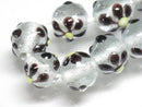 TOKO-BEADS AG058-29N Glass bead(Strand) 10~11mm AG058-29N フラワービーズ(連) 10~11mm Asian bead & African bead  Handmade,Lampeork,bead,asia,india,ethnic,parts,accessory,beads とんぼ玉,ビーズ,トンボ玉,アジア,インド,エスニック,手作り,パーツ,アクセサリー
