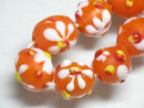 TOKO-BEADS AG058-17N Glass bead(Strand) 10~12mm AG058-17N フラワービーズ(連) 10~12mm Asian bead & African bead  Handmade,Lampeork,bead,asia,india,ethnic,parts,accessory,beads とんぼ玉,ビーズ,トンボ玉,アジア,インド,エスニック,手作り,パーツ,アクセサリー