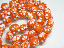 TOKO-BEADS AG058-17N Glass bead(Strand) 10~12mm AG058-17N フラワービーズ(連) 10~12mm Asian bead & African bead  Handmade,Lampeork,bead,asia,india,ethnic,parts,accessory,beads とんぼ玉,ビーズ,トンボ玉,アジア,インド,エスニック,手作り,パーツ,アクセサリー