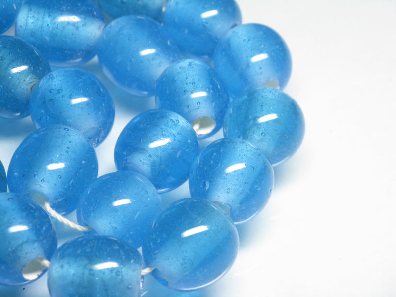 | TOKO-BEADS |AG063N-07 単色丸玉大（連） 16~17mmとんぼ玉,ビーズ,トンボ玉,アジア,インド,エスニック,手作り,パーツ,アクセサリー