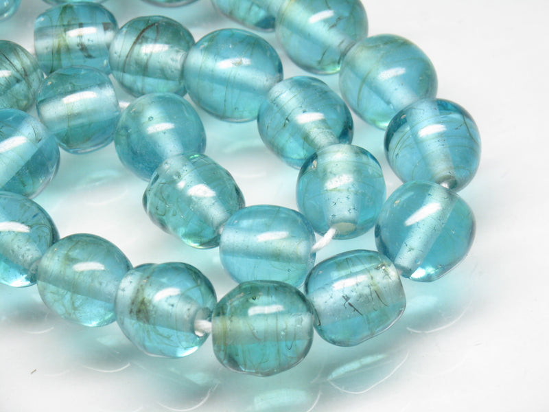 | TOKO-BEADS |AG063N-18 単色丸玉大（連） 11~13mmとんぼ玉,ビーズ,トンボ玉,アジア,インド,エスニック,手作り,パーツ,アクセサリー