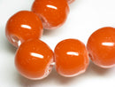 TOKO-BEADS AG063-68N Glass bead(Strand) 17~18mm AG063-68N 単色丸玉大（連） 17~18mm Asian bead & African bead  Handmade,Lampeork,bead,asia,india,ethnic,parts,accessory,beads とんぼ玉,ビーズ,トンボ玉,アジア,インド,エスニック,手作り,パーツ,アクセサリー