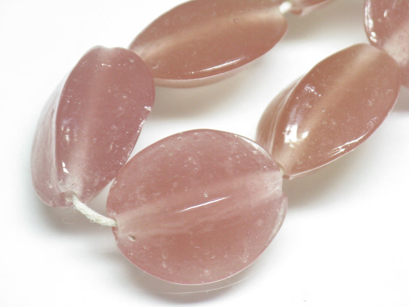 TOKO-BEADS AG065-19N Vintage colored Glass bead (Strand) 19~20mm AG065-19N ぎんなん型ガラスビーズ・ビンテージ（連） 19~20mm Asian bead & African bead  Handmade,Lampeork,bead,asia,india,ethnic,parts,accessory,beads とんぼ玉,ビーズ,トンボ玉,アジア,インド,エスニック,手作り,パーツ,アクセサリー