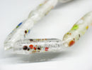 TOKO-BEADS AG066-02N Glass bead (Strand) 6mm AG066-02N スプレイドット柄とんぼ玉（連） 6mm Asian bead & African bead  Handmade,Lampeork,bead,asia,india,ethnic,parts,accessory,beads とんぼ玉,ビーズ,トンボ玉,アジア,インド,エスニック,手作り,パーツ,アクセサリー