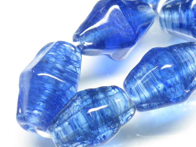 TOKO-BEADS AG067N-65 Glass bead (strand) 16~17mm AG067N-65 大型ひし形とんぼ玉（連） 16~17mm Asian bead & African bead  Handmade,Lampeork,bead,asia,india,ethnic,parts,accessory,beads とんぼ玉,ビーズ,トンボ玉,アジア,インド,エスニック,手作り,パーツ,アクセサリー