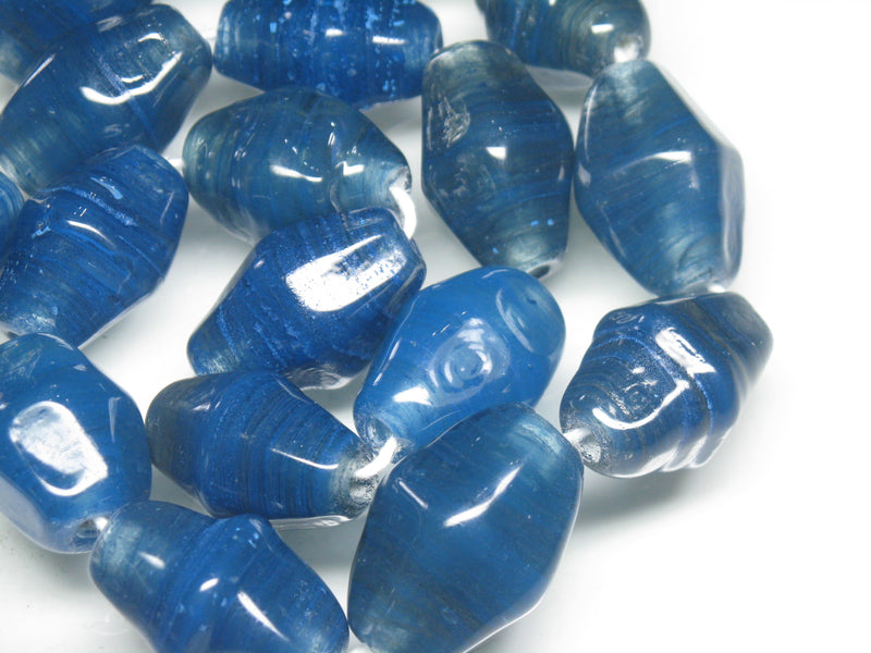 TOKO-BEADS AG067N-66 Glass bead (strand) 16~17mm AG067N-66 大型ひし形とんぼ玉（連） 16~17mm Asian bead & African bead  Handmade,Lampeork,bead,asia,india,ethnic,parts,accessory,beads とんぼ玉,ビーズ,トンボ玉,アジア,インド,エスニック,手作り,パーツ,アクセサリー