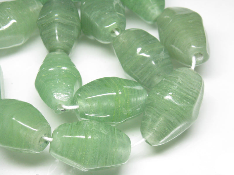 TOKO-BEADS AG067N-67 Glass bead (strand) 18～19mm AG067N-67 大型ひし形とんぼ玉（連） 18～19mm Asian bead & African bead  Handmade,Lampeork,bead,asia,india,ethnic,parts,accessory,beads とんぼ玉,ビーズ,トンボ玉,アジア,インド,エスニック,手作り,パーツ,アクセサリー