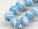 TOKO-BEADS AG070-03N Glass bead (strand) 7.5~8mm AG070-03N ストライプ柄とんぼ玉（連） 7.5~8mm Asian bead & African bead  Handmade,Lampeork,bead,asia,india,ethnic,parts,accessory,beads とんぼ玉,ビーズ,トンボ玉,アジア,インド,エスニック,手作り,パーツ,アクセサリー