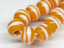 TOKO-BEADS AG070-04N Glass bead (strand) 7.5~8mm AG070-04N ストライプ柄とんぼ玉（連） 7.5~8mm Asian bead & African bead  Handmade,Lampeork,bead,asia,india,ethnic,parts,accessory,beads とんぼ玉,ビーズ,トンボ玉,アジア,インド,エスニック,手作り,パーツ,アクセサリー