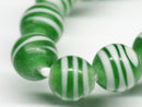 TOKO-BEADS AG070-30N Glass bead (strand) 9~10mm AG070-30N ストライプ柄とんぼ玉（連） 9~10mm Asian bead & African bead  Handmade,Lampeork,bead,asia,india,ethnic,parts,accessory,beads とんぼ玉,ビーズ,トンボ玉,アジア,インド,エスニック,手作り,パーツ,アクセサリー