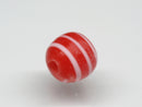 TOKO-BEADS AG070-34S Glass bead 9~10mm AG070-34S ストライプ柄とんぼ玉 9~10mm Asian bead & African bead  Handmade,Lampeork,bead,asia,india,ethnic,parts,accessory,beads とんぼ玉,ビーズ,トンボ玉,アジア,インド,エスニック,手作り,パーツ,アクセサリー