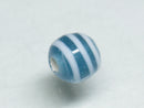 TOKO-BEADS AG070-60S Glass bead 8~9mm AG070-60S ストライプ柄とんぼ玉 8~9mm Asian bead & African bead  Handmade,Lampeork,bead,asia,india,ethnic,parts,accessory,beads とんぼ玉,ビーズ,トンボ玉,アジア,インド,エスニック,手作り,パーツ,アクセサリー