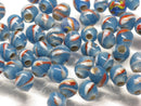 TOKO-BEADS | TOKO-BEADS |AG070-64S ストライプ柄とんぼ玉 8~9mm | TOKO-BEADS |AG070-64S Glass bead 8~9mm Asian bead & African bead  Handmade,Lampeork,bead,asia,india,ethnic,parts,accessory,beads とんぼ玉,ビーズ,トンボ玉,アジア,インド,エスニック,手作り,パーツ,アクセサリー