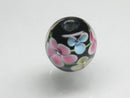 TOKO-BEADS AG071-53 Glass bead 12mm AG071-53 花柄とんぼ玉 12mm Asian bead & African bead  Handmade,Lampeork,bead,asia,india,ethnic,parts,accessory,beads とんぼ玉,ビーズ,トンボ玉,アジア,インド,エスニック,手作り,パーツ,アクセサリー