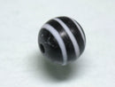 TOKO-BEADS AG072-19S Glass bead 12mm AG072-19S ストライプ柄とんぼ玉 12mm Asian bead & African bead  Handmade,Lampeork,bead,asia,india,ethnic,parts,accessory,beads とんぼ玉,ビーズ,トンボ玉,アジア,インド,エスニック,手作り,パーツ,アクセサリー