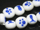 TOKO-BEADS AG073-03N Paw pad & Fish glass bead (strand) 14~16mm AG073-03N 肉球と魚柄ビーズ（連） 14~16mmAG073-03N Paw pad & Fish glass bead (strand) 14~16mmHandmade,Lampeork,bead,asia,india,ethnic,parts,accessory,beads| TOKO-BEADS |AG073-03N Paw pad & Fish glass bead (strand) 14~16mm Asian bead & African bead  Handmade,Lampeork,bead,asia,india,ethnic,parts,accessory,beads とんぼ玉,ビーズ,トンボ玉,アジア,インド,エスニック,手作り,パーツ,アクセサリー
