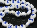 TOKO-BEADS AG073-03N Paw pad & Fish glass bead (strand) 14~16mm AG073-03N 肉球と魚柄ビーズ（連） 14~16mmAG073-03N Paw pad & Fish glass bead (strand) 14~16mmHandmade,Lampeork,bead,asia,india,ethnic,parts,accessory,beads| TOKO-BEADS |AG073-03N Paw pad & Fish glass bead (strand) 14~16mm Asian bead & African bead  Handmade,Lampeork,bead,asia,india,ethnic,parts,accessory,beads とんぼ玉,ビーズ,トンボ玉,アジア,インド,エスニック,手作り,パーツ,アクセサリー