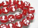 TOKO-BEADS AG073-04N Paw pad & Fish glass bead (strand) 14~16mm AG073-04N 肉球と魚柄ビーズ（連） 14~16mmAG073-04N Paw pad & Fish glass bead (strand) 14~16mmHandmade,Lampeork,bead,asia,india,ethnic,parts,accessory,beads| TOKO-BEADS |AG073-04N Paw pad & Fish glass bead (strand) 14~16mm Asian bead & African bead  Handmade,Lampeork,bead,asia,india,ethnic,parts,accessory,beads とんぼ玉,ビーズ,トンボ玉,アジア,インド,エスニック,手作り,パーツ,アクセサリー